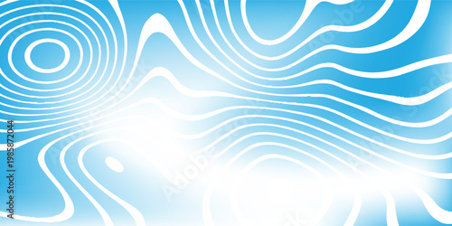 minimalist soft white lines swirl across a gentle blue gradient with simple composition and clean negative space, vector