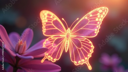 A single butterfly perched on a colorful flower