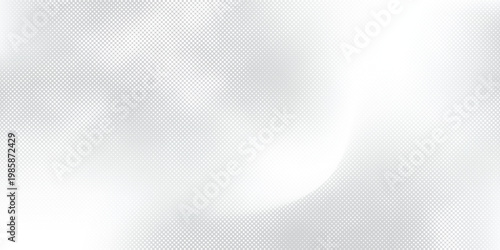 Illustration soft halftone gradient blends white with subtle gray tones, artistic dot dispersion and soft tonal shading, illustration art