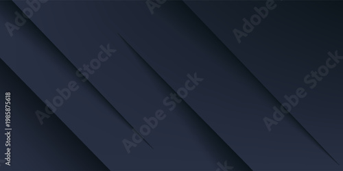 Dark blue abstract minimalist papercut design texture template elegant style background