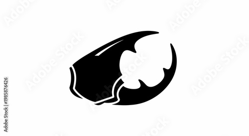 Batman logo symbol icon black.