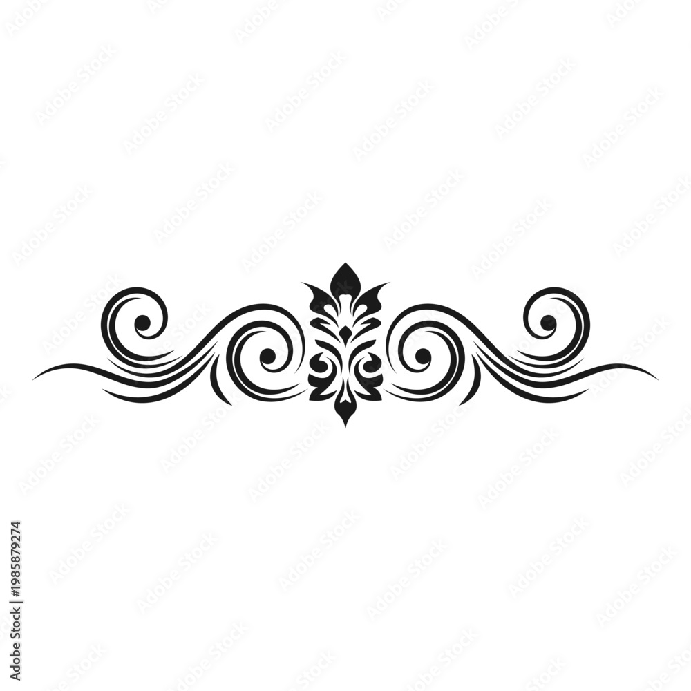 Fototapeta premium Vintage Decorative Border Icon Design