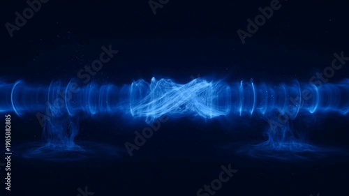 Cosmic Resonance: A mesmerizing display of abstract digital art, revealing an ethereal network of swirling energy, vibrant and full of celestial mystery.