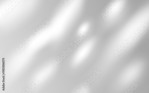 Natural light and shadow overlay on white wall background. Sunlit tree leaves cast soft dappled pattern through window - elegant gobo texture for product photography with botanical silhouette element