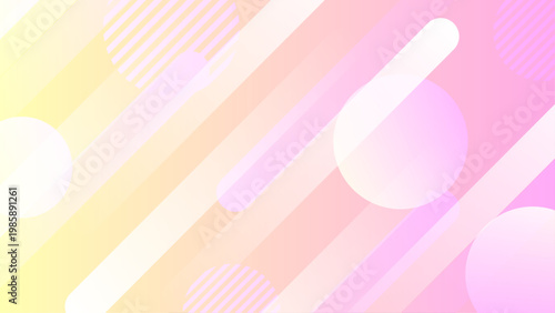 ゆめかわ パステル グラデーション 幾何学 ストライプ 背景 デザイン　ピンク　オレンジ