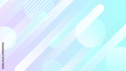 ゆめかわ パステル グラデーション 幾何学 ストライプ 背景 デザイン　水色
