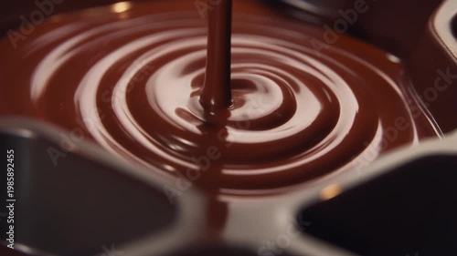 Molten Chocolate Flow Macro Motion