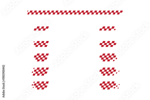 racing stripes for car tuning pack, vector stickers for covering car bodies isolated on white background for automotive branding and professional design projects