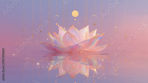 Spiritual Flower Illustration Wallpaper