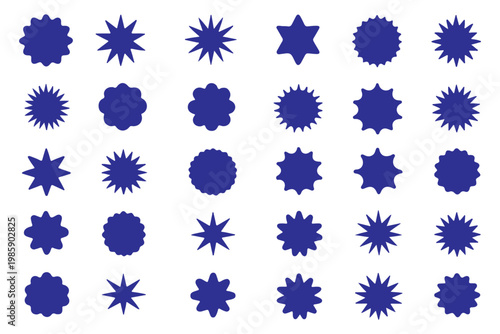 Set of red starburst and sunburst sale badges_best price, quality mark and discount sticker tags vector