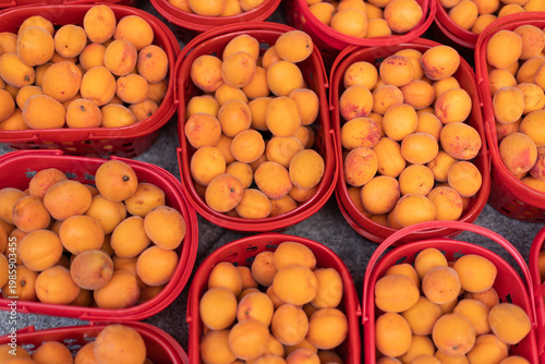 Foto Fresh apricot fruits