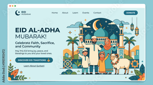Celebrate Eid Al-Adha Mubarak Embrace Faith, Sacrifice, and Community with Joyful Traditions