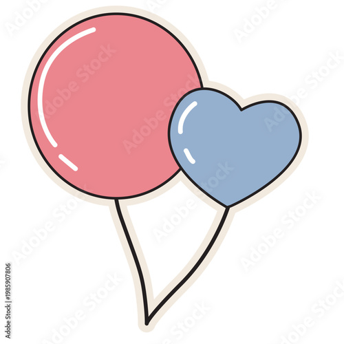 Purple drink with straw, retro beverage, vintage cup, colorful illustration, vector icon.