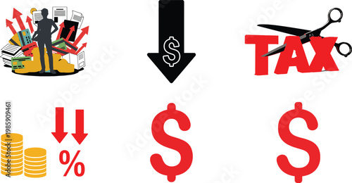 Impact of taxes on personal and business finances illustrated