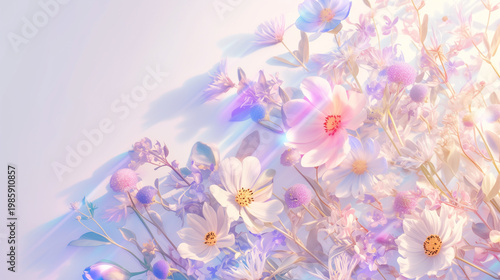 Cute Pastel-Colored Flower Wallpaperv