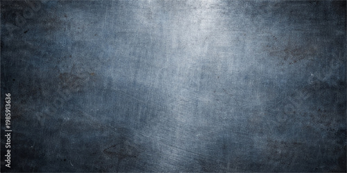 A dark and aged grunge metal texture background featuring a rough gray surface with a dirty vintage pattern for a blank industrial backdrop