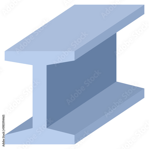 Steel Beam icon, Flat design style vector illustration