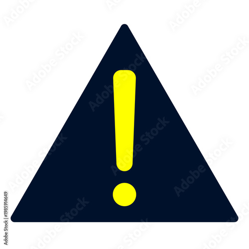 Warning Sign icon, Flat design style vector illustration