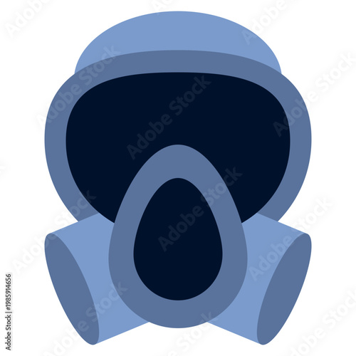 Gas Mask icon, Flat design style vector illustration