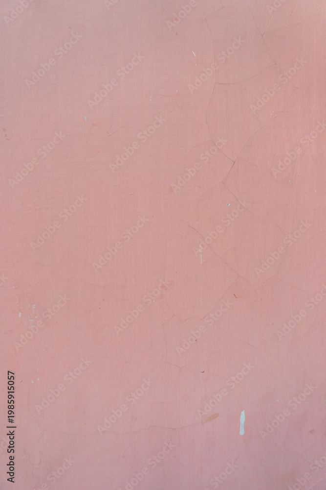 Fototapeta premium Wall texture is pink or light purple. The wall looks a little stained.