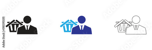 Business to Consumer  or B2C Ecommerce Icons Set Business Concepts. Business retail concepts for web and apps. Marketing, Direct Sales, Ecommerce, Professional Vector. 