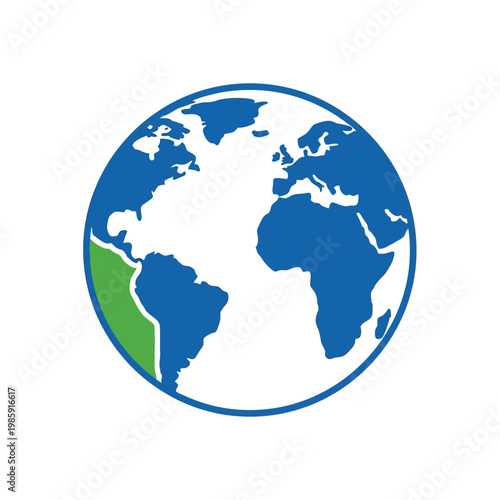 Globe Earth Planet World Map.