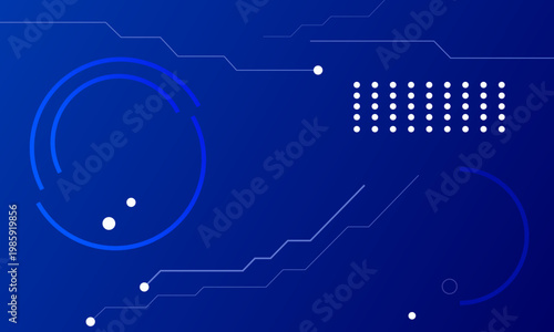 Abstract modern circuit board technology background. Vector illustration