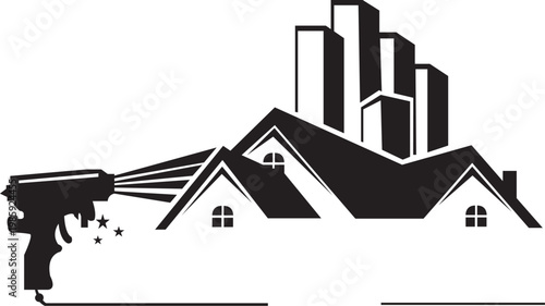 Construction Building Logo for Real Estate and Industry Branding