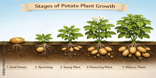 Tropical fruits and leaves background with pineapple mango orange pumpkin and fresh green plants