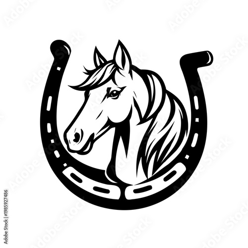 horse symbol made of wood