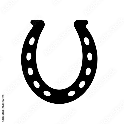lucky horseshoe vector illustration