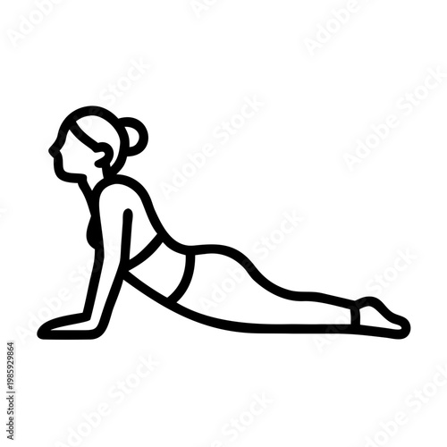 Woman doing yoga pose
