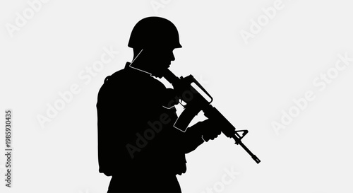 Soldier holds rifle on Confederate Memorial Day