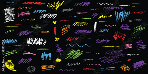 Abstract colorful brush strokes a vibrant and dynamic artistic composition