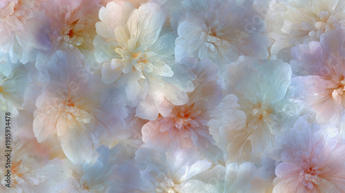 Cute Dreamy Floral Illustration Wallpaper