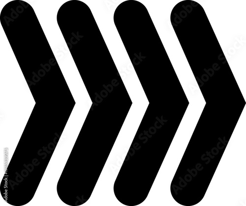 Arrow icon. Sideways set. Swipe or Scroll. UI Design elements for your web, app, presentations, etc. Striped direction.