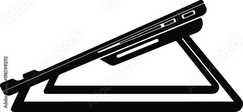 Silhouette of a professional heavy duty office stapler vector design