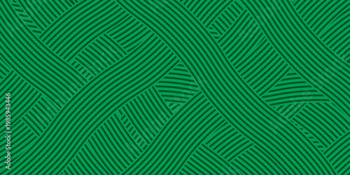 farm green banner, organic abstract background with fields. wavy green lines, natural organic products. ecology background. striped farmer green Pattern