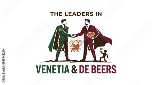 Leaders in Venetia  De Beers Logo with Handshake