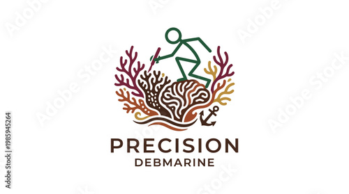 Precision Debmarine Logo Underwater Exploration