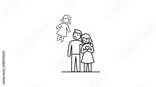 Grief And Loss Couple Mourning The Passing Of A Child