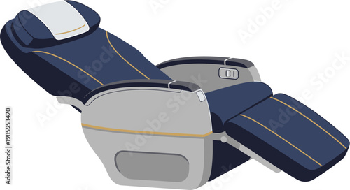 Comfortable reclining chair with adjustable settings for relaxation and travel