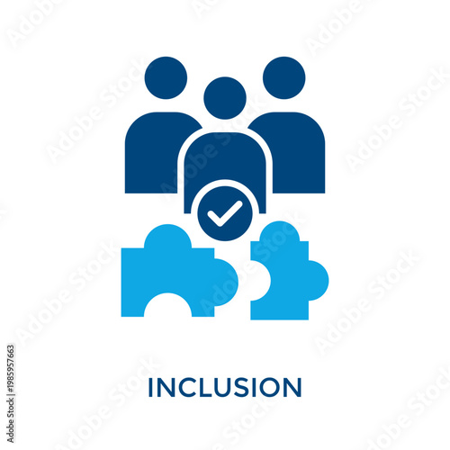 Inclusion Icon Dual Tone Style. Vector Illustration For Graphic Design