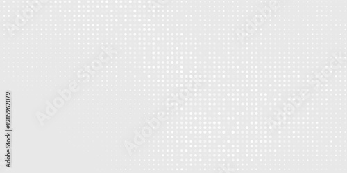 Dot white gray wave light technology texture background. Abstract big data digital concept.