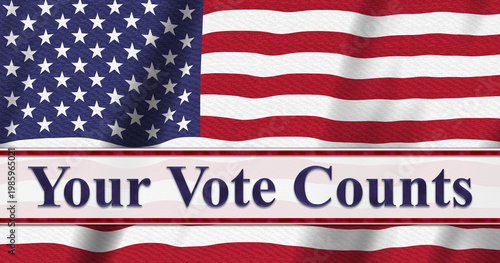 Your vote counts patriotic USA election