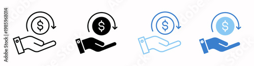 Payroll Vector Illustration In Multistyle