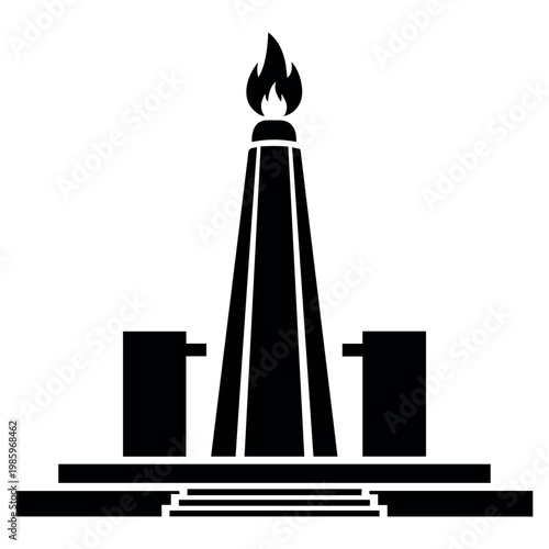Vector design obelisk icon style  Premium Vector
