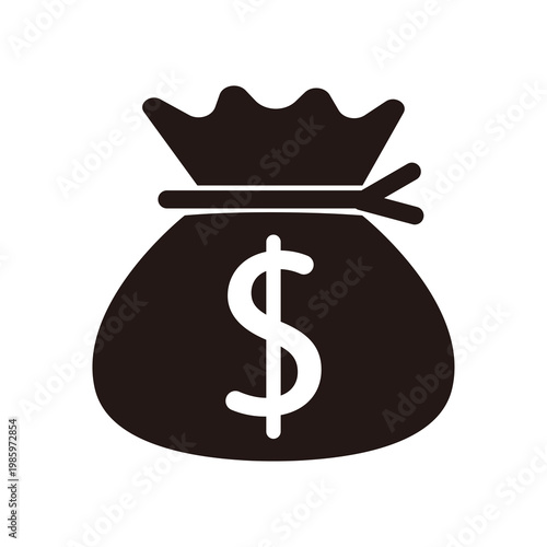 ドルが入っている袋のアイコン