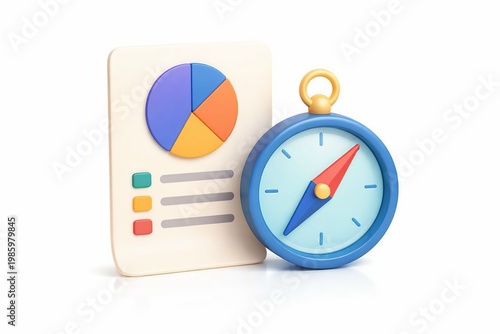 Digital dashboard combining analytics and navigation elements for data-driven direction