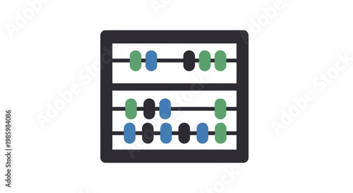 Abacus beads calculation tool device.